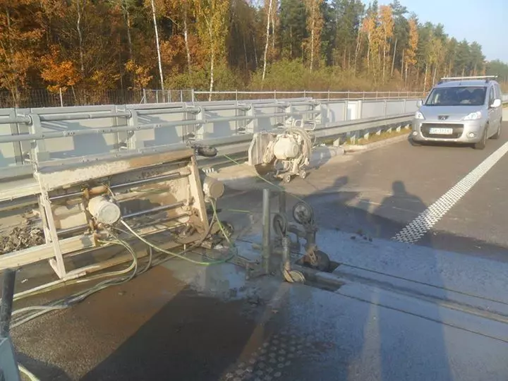 cięcie nawierzchni drogi